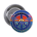 Dolphin Sunset Peace Pin