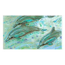 dolphin trio business cards by dawnmcininch dolphin trio business cards