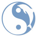 Dolphin Yin Yang stickers