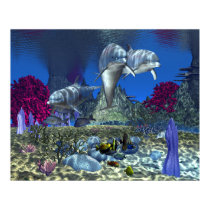 Dolphins - 30"x24" Poster posters