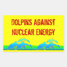 Dolphins Against Nuclear Energy Anti-Nuke Sticker