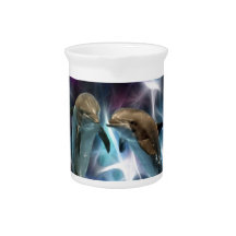 Dolphins and fractal crystals drink pitchers