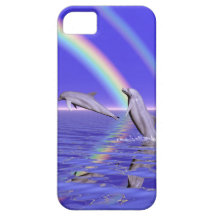 Dolphins and Rainbow iPhone 5 Cover