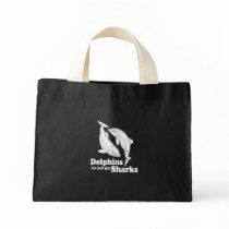 Dolphins are just gay sharks tote bag