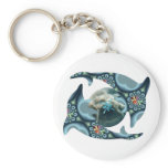 Dolphins at Dione Key Chains