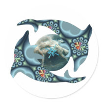 Dolphins at Dione stickers