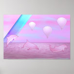 dolphins At Dusk Print
