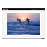 Dolphins at sunrise 15" laptop decals