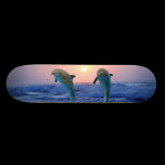 Dolphins at sunrise skateboards