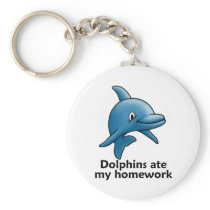 Dolphins Ate My Homework Keychain