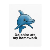 Dolphins Ate My Homework Post Cards