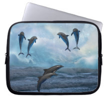 Dolphins fantasy laptop sleeve case