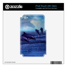 Dolphins fun and play skin iPod touch 4G skin