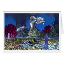 Dolphins Greeting or Note Card cards