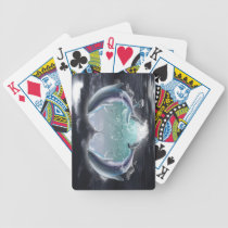 Dolphins Heart Playing Cards playing cards