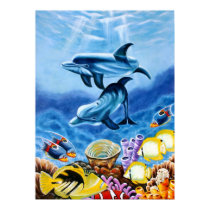 Dolphins In the Ocean Poster posters