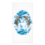 Dolphins Kissing Postcard Photo Card Template