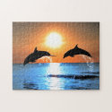 Dolphins Leaping Jigsaw Puzzle