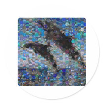 Dolphins_mosiac stickers by JDMESS Dolphins_mosiac stickers