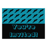 Dolphins Ocean Aquarium Birthday Party Custom Announcements
