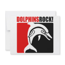 Dolphins Rock! #2 invitations