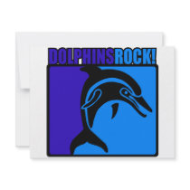 Dolphins Rock! $3 invitations