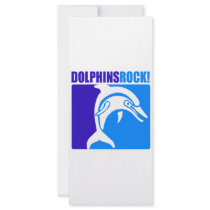 Dolphins Rock! #4 Rack Cards