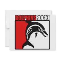 Dolphins Rock! invitations