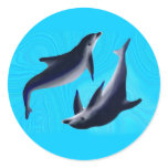 Dolphins Round Sticker