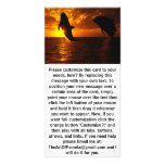 Dolphins Symphony at Sunset Personalized Photo Card