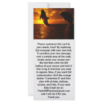 Dolphins Symphony at Sunset Custom Rack Cards