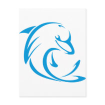Dolphins T Shirt | Cool Dolphins T Shirt Logo Post Card