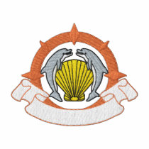 Dolphins with shell embroidered shirts