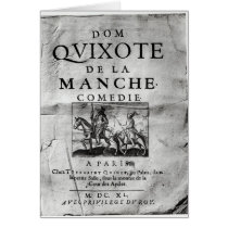 Dom Quixote de La Manche Comedie' Card