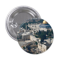Dome of the Rock, old city Jerusalem, Israel Pinback Button