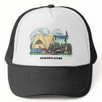 Dome Tent Camper Camping Hats
