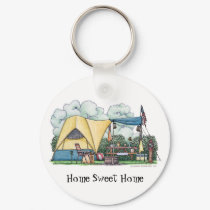 Dome Tent Camper Camping Key Chains HSH keychains