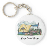 Dome Tent Camper Camping Key Chains HSH