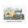 Dome Tent Camper Camping Post Cards
