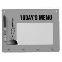 Domed Serving Platter Today's Menu Dry Erase Whiteboard