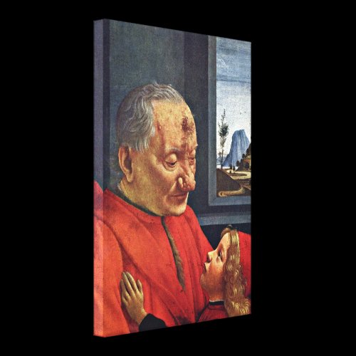 Domenico Ghirlandaio - Grandfather and grandson Stretched Canvas Prints