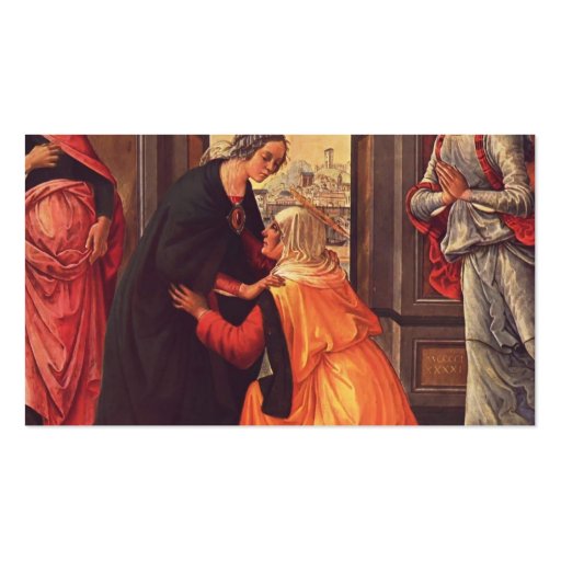 Domenico Ghirlandaio- The Visitation Business Card Templates (back side)