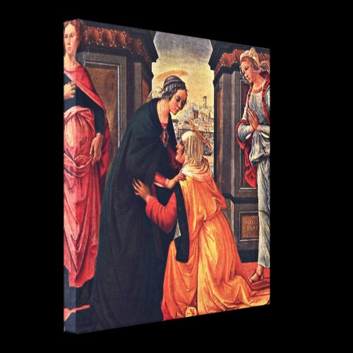 Domenico Ghirlandaio - Visitation Stretched Canvas Print