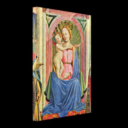 Domenico Veneziano - The Virgin Child & Saints Gallery Wrap Canvas