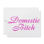 Domestic Bitch Pink Announcements