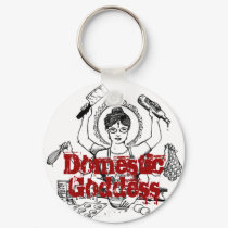 Domestic Goddess keychains by smoggies Domestic Goddess keychains