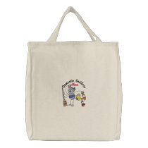 Domestic Goddess Mom embroidered bags