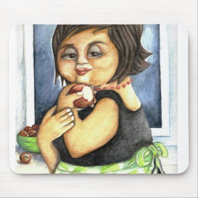 Domestic Goddess Mousepad by Lynzart
