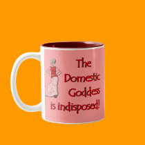 Domestic Goddess mugs