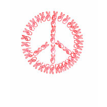 DOMESTIC VIOLENCE AWARENESS PEACE Retro Hand Sign t-shirts